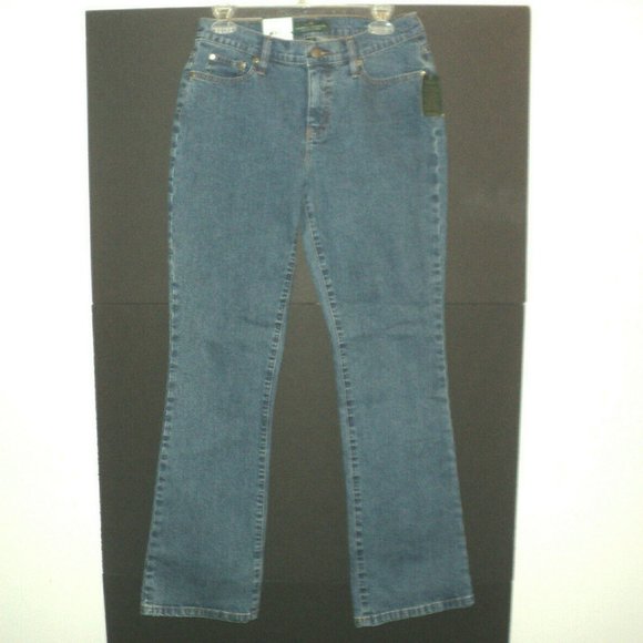 New LRL Lauren Jeans Co. Stanton Size 2 Slim Blue - Picture 1 of 9
